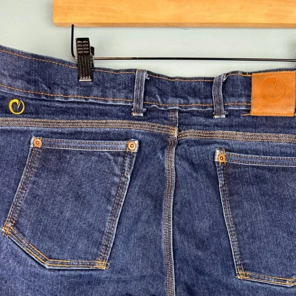 Orgin Delta Flex Legit Fit Staight Leg Jeans Men's 36x31 Blue Dark Wash‎ Denim - Picture 4 of 8